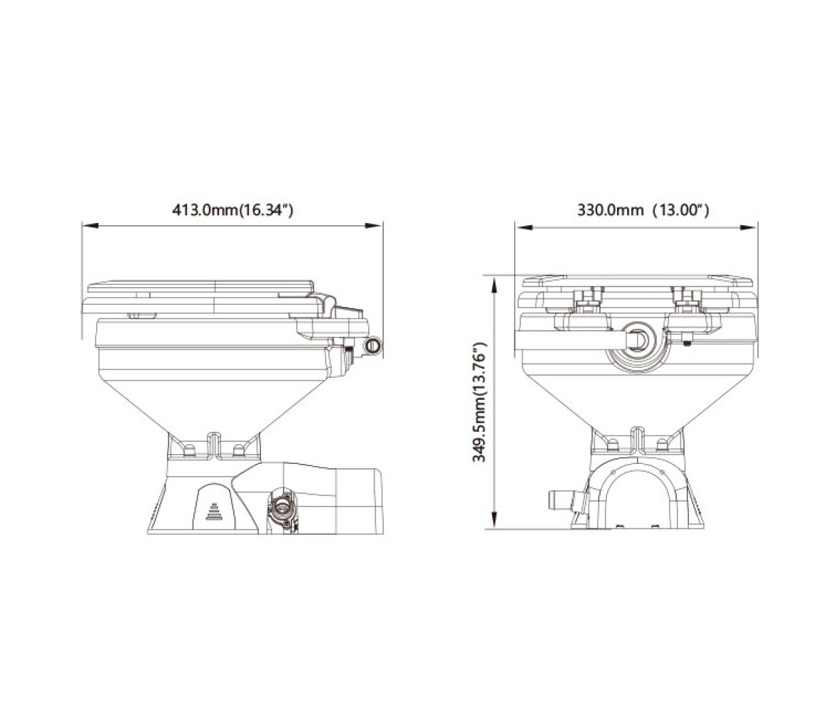 Inodoro Eléctrico SFMTE1-04 Compacto