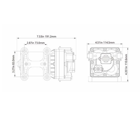 Seaflo Inodoro Eléctrico SFMTE1-04 Compacto