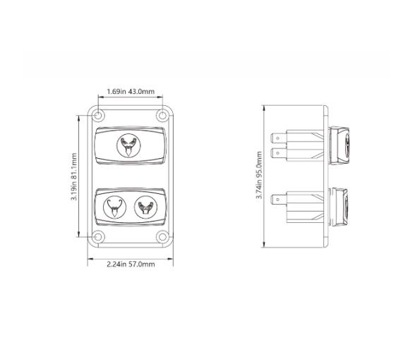 Seaflo Inodoro Eléctrico SFMTE1-04 Regular