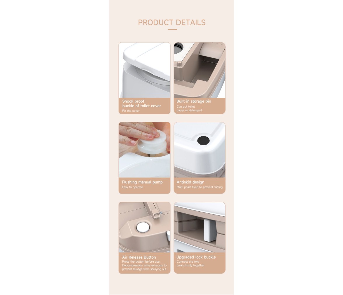 Inodoro WC Quimico Portatil Premium 18L