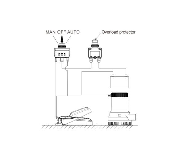 Seaflo Interruptor Flotador con Carcasa