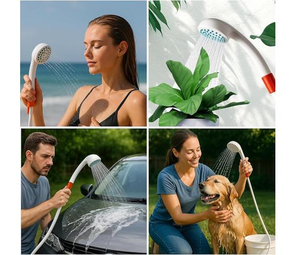 Seaflo Kit Portatil Ducha con Bateria Recargable