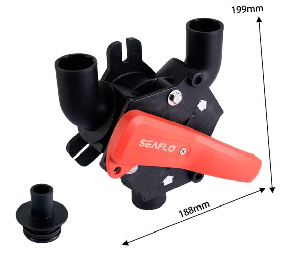 Seaflo Llave Válvula de Tres Vías