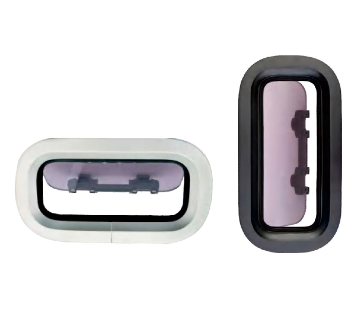 Seaflo Portillo Oval Marco de Aluminio -369x193mm