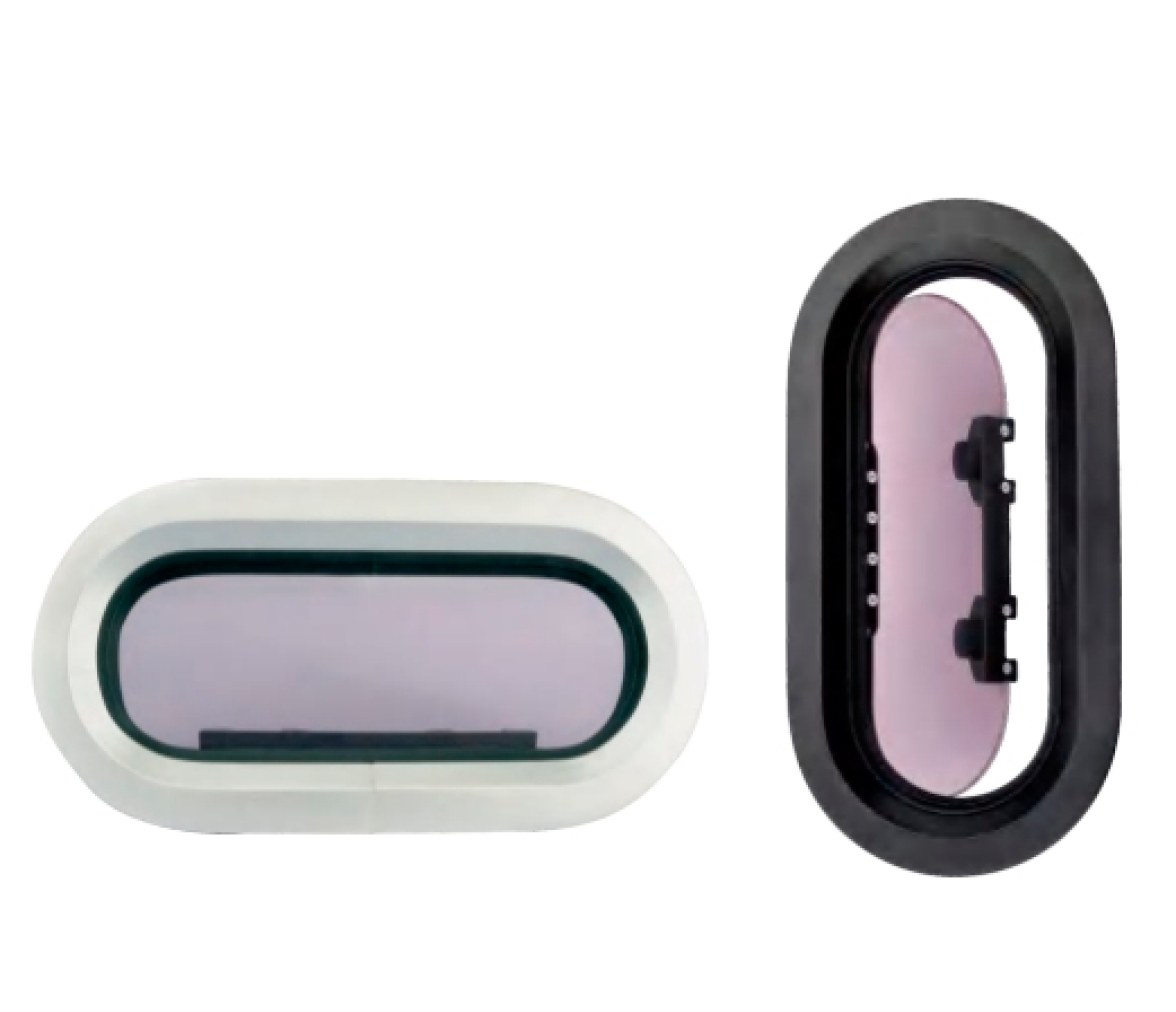 Seaflo Portillo Oval Marco de Aluminio -397x197mm