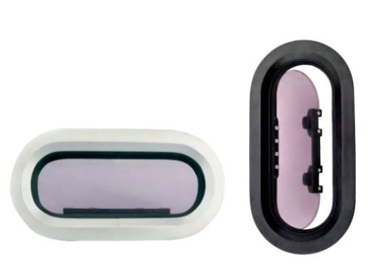 Seaflo Portillo Oval Marco de Aluminio -397x197mm
