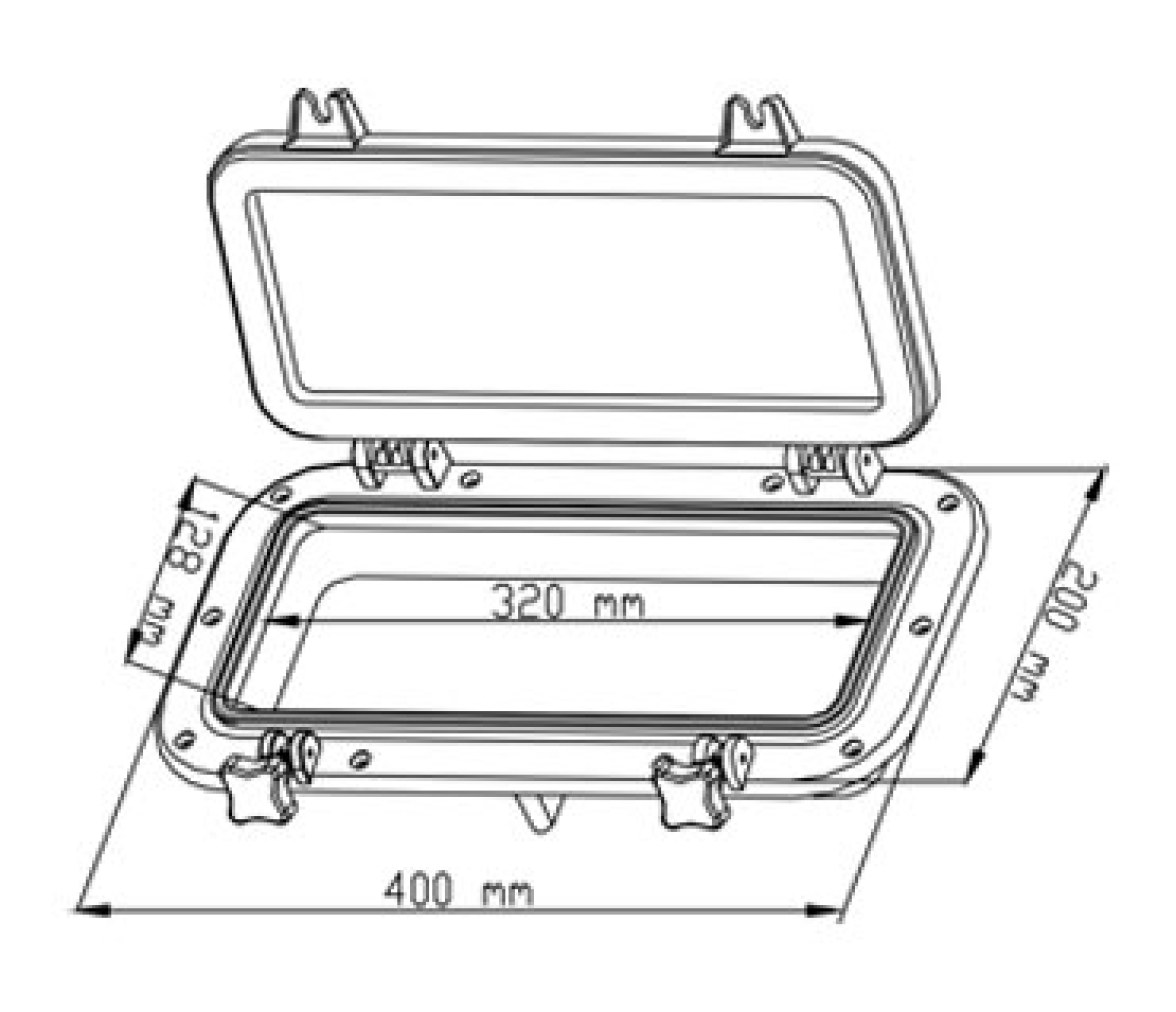 Portillo Rectangular ABS