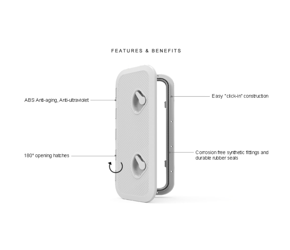 Seaflo Tapa Registro 606 x 353 mm