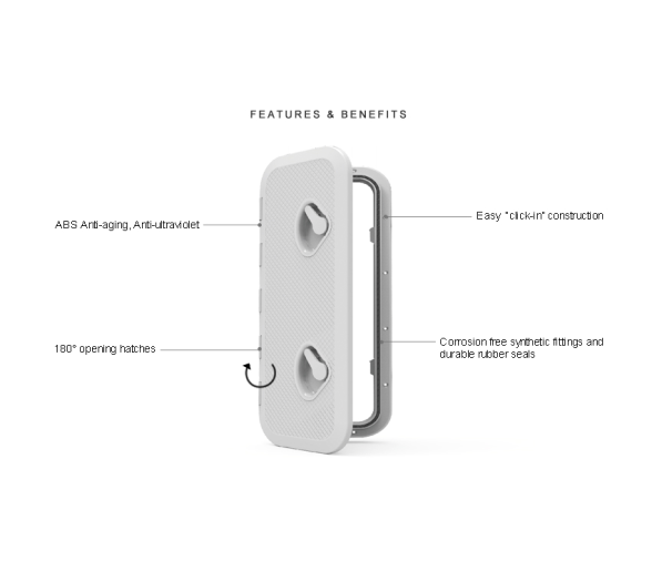 Seaflo Tapa Registro 606 x 353 mm