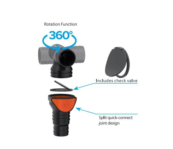 Seaflo Valvula Antiretorno 90º