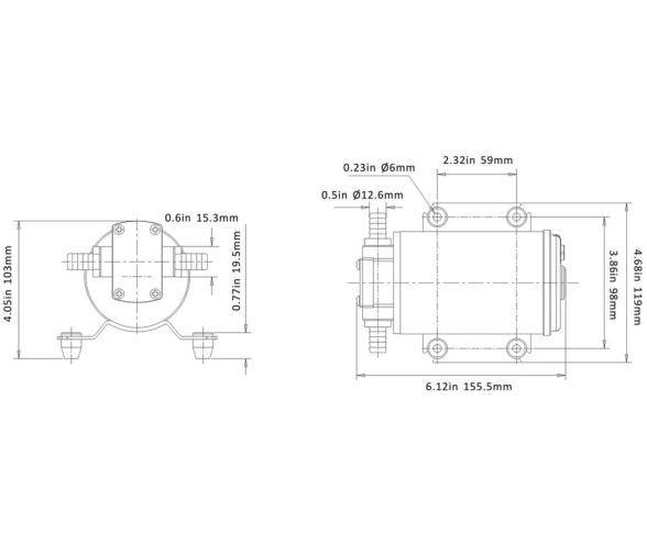 Bomba de Trasvase de Lubricantes 12 V