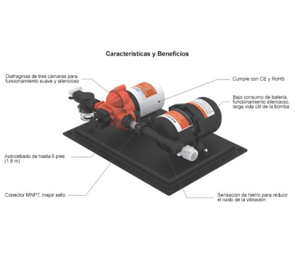 Seaflo Bomba Presión con Acumulador Serie 33