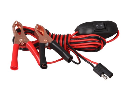 Seaflo Battery Clip Wiring Harness with Switch