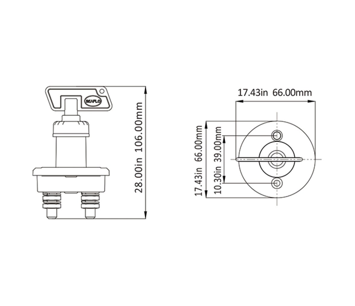 Seaflo Desconectador Baterias 275 A