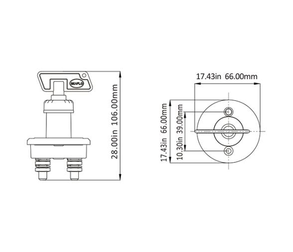 Seaflo Desconectador Baterias 275 A