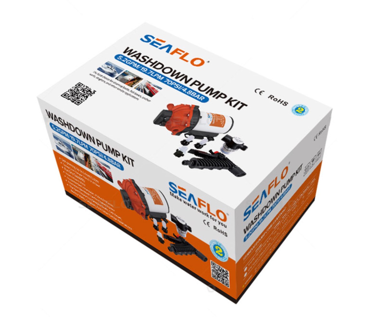 Seaflo Kit Bomba Agua a Presion 19,7 LPM