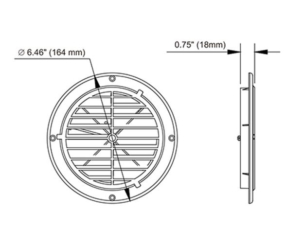 Seaflo Rejilla  Ventilacion y Aireacion con Cierre