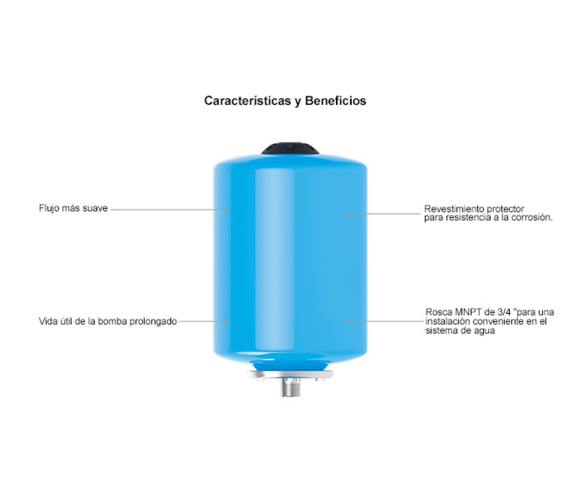 Seaflo Tanque Acumulador Presurizado 8L