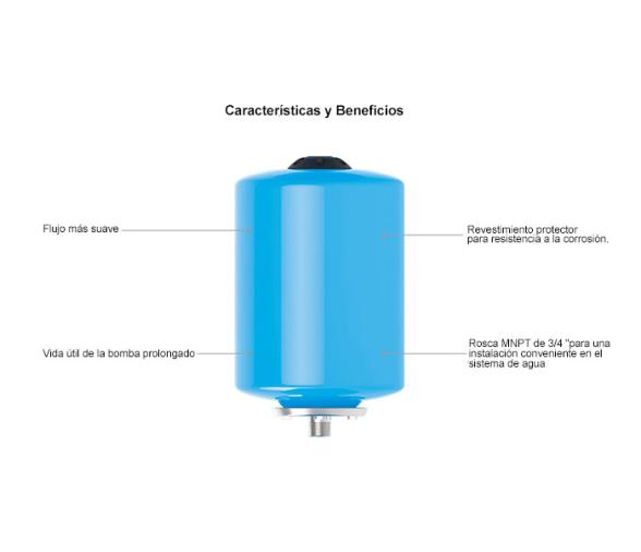 Seaflo Tanque Acumulador Presurizado 8L