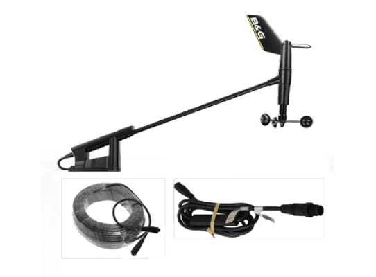 Sensor de viento WS310 con cable de mástil de 35m