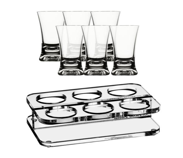 Set Bandeja Waves + Vasos chupito, 6 uds - Marine Business