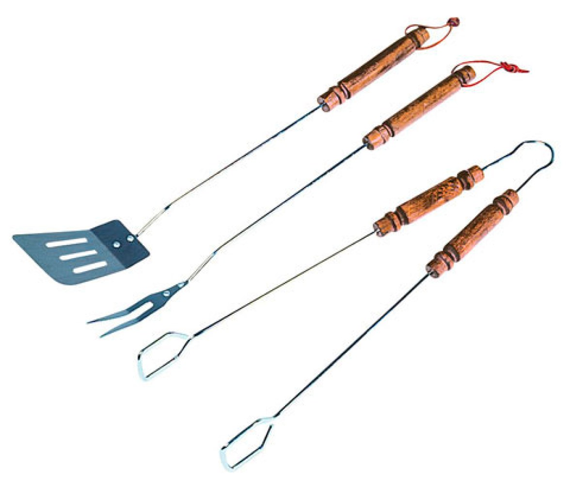 Set de 3 Utensilios para Barbacoa de Madera Campingaz