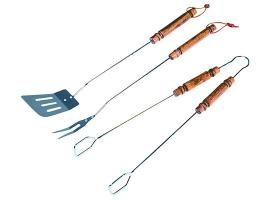 Set de 3 Utensilios para Barbacoa de Madera Campingaz