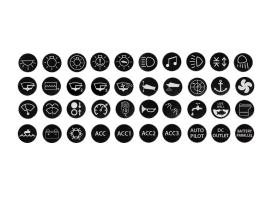 Juego de 40 Adhesivos Marinos Surtidos para Interruptores Planos