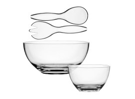 Set Ensaladera con Cubiertos + 6 uds Bol Bahamas – Clear - Marine Business