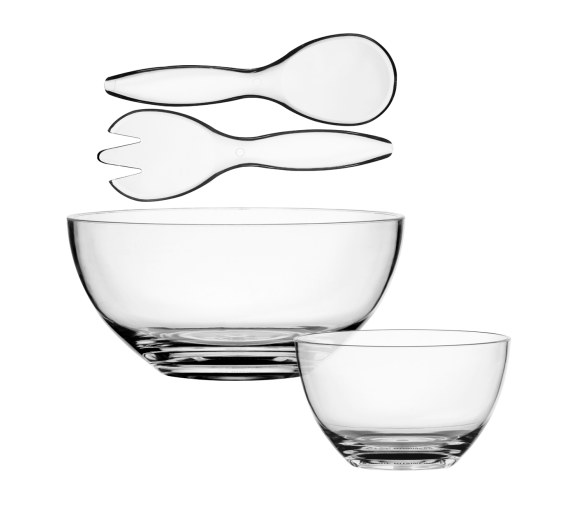 Set Ensaladera con Cubiertos + 6 uds Bol Bahamas – Clear - Marine Business