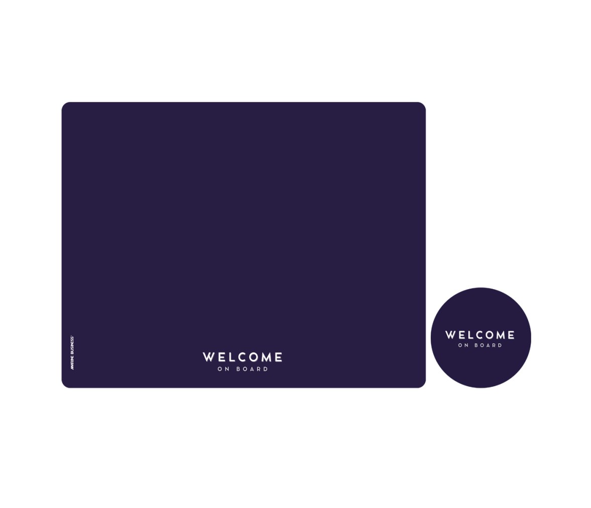 Individuales y Posavasos Antimicrobiales – Classic Blue, 6 uds - Marine Business
