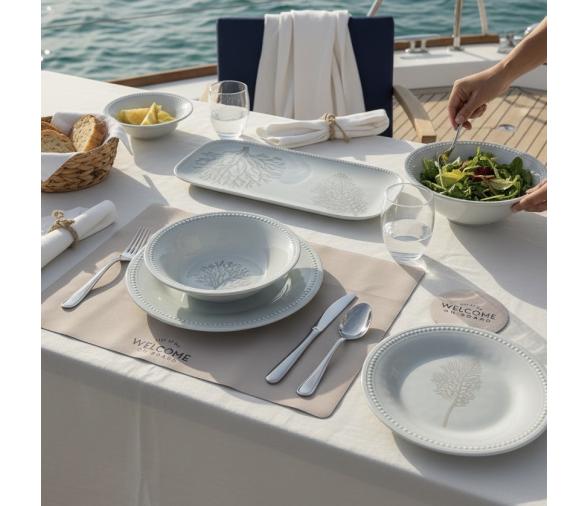 Individuales y Posavasos Antimicrobiales Classic Beige, 6 uds. - Marine Business