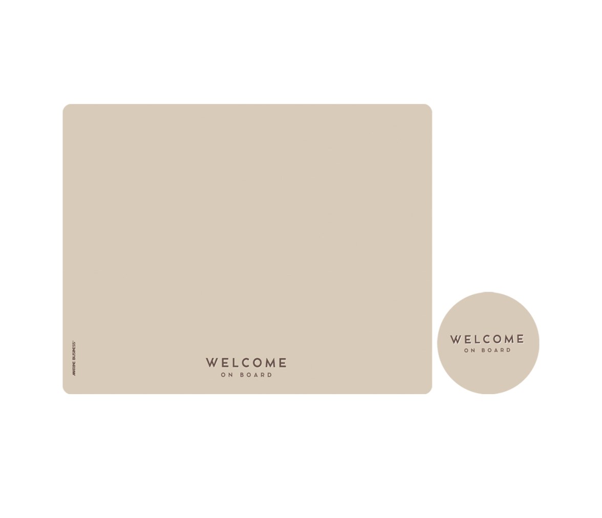 Individuales y Posavasos Antimicrobiales Classic Beige, 6 uds. - Marine Business