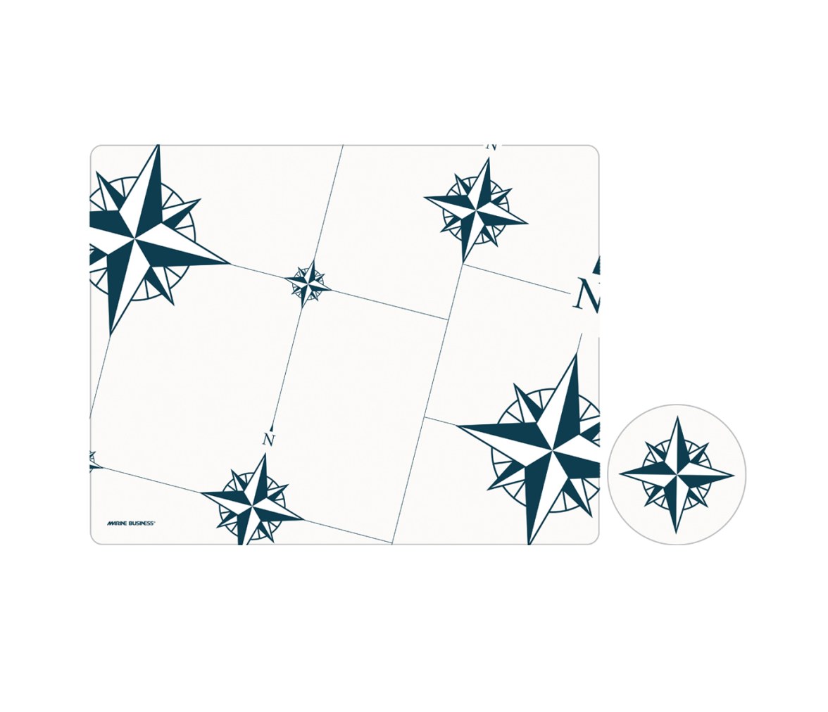 Set Individuales y Posavasos Antimicrobiales Northwind, 6 uds - Marine Busines