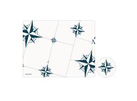 Set Individuales y Posavasos Antimicrobiales Northwind, 6 uds - Marine Busines