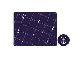 Set Individuales y Posavasos Antimicrobiales – Sailor - 6 uds. - Marine Business