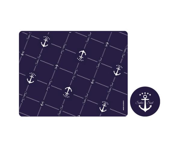 Set Individuales y Posavasos Antimicrobiales – Sailor - 6 uds. - Marine Business