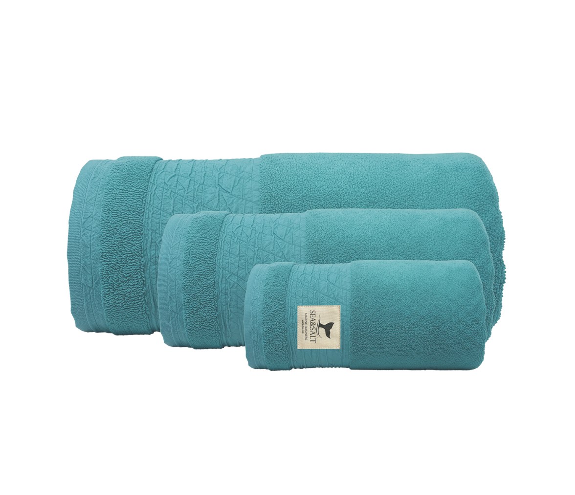 Set Toallas Turquoise, 3 uds – Sea & Salt - Marine Business