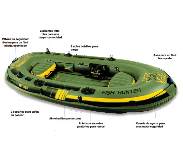 Sevylor Bote HF360 Fish Hunter 4 Plazas