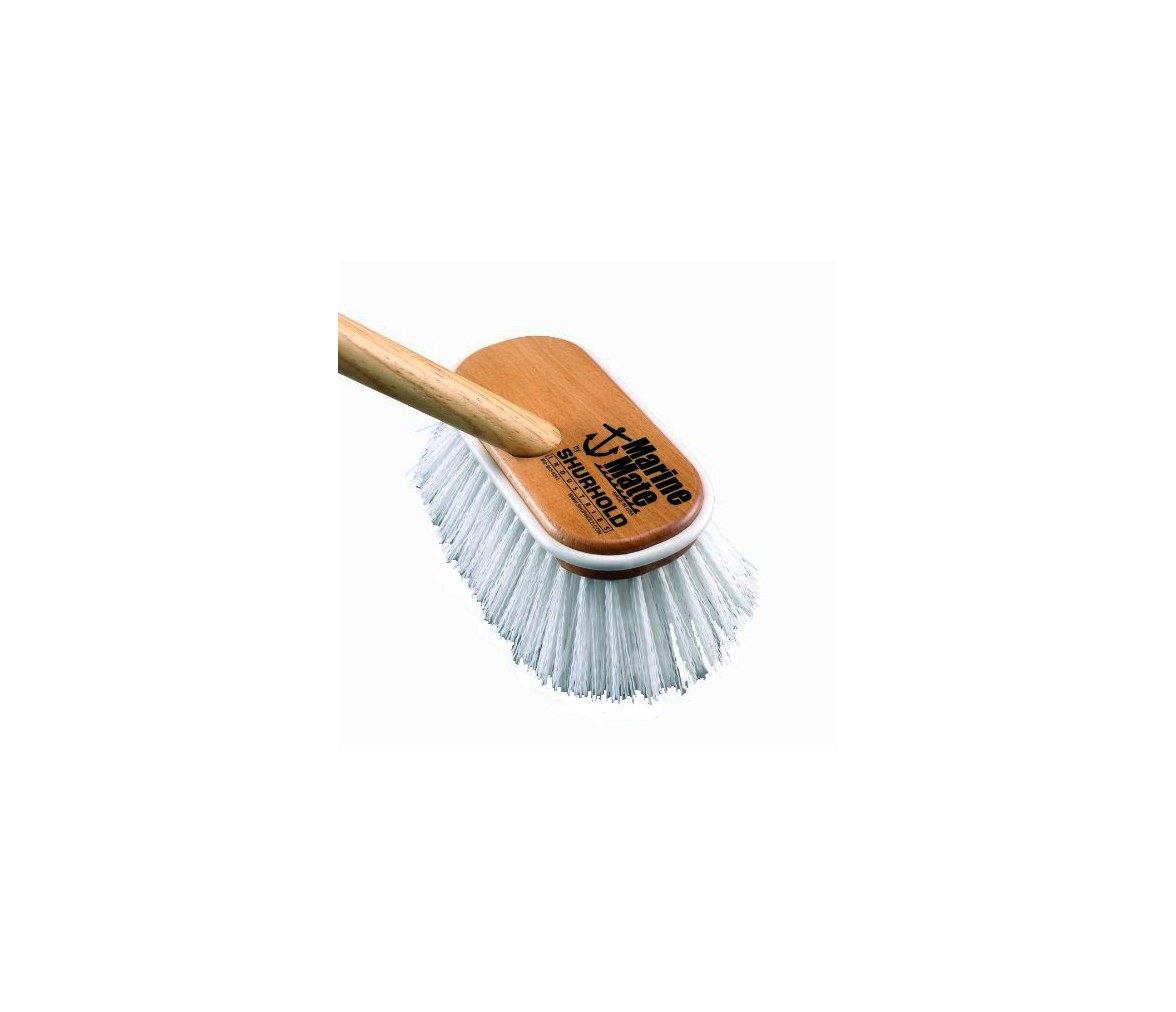 Shurhold Cepillo Duro con Mango de Madera Modelo 1950
