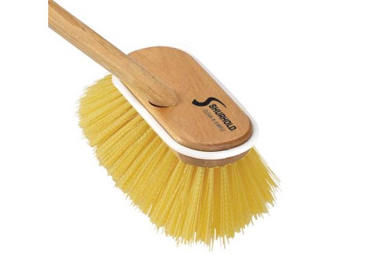 Shurhold Stiff Deck Brush with Wood Handle Model 1955
