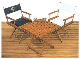 Silla plegable sin relleno en teca