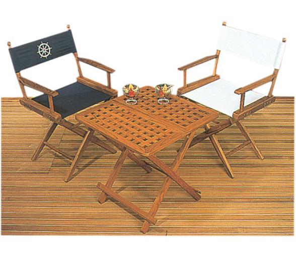 Silla plegable sin relleno en teca