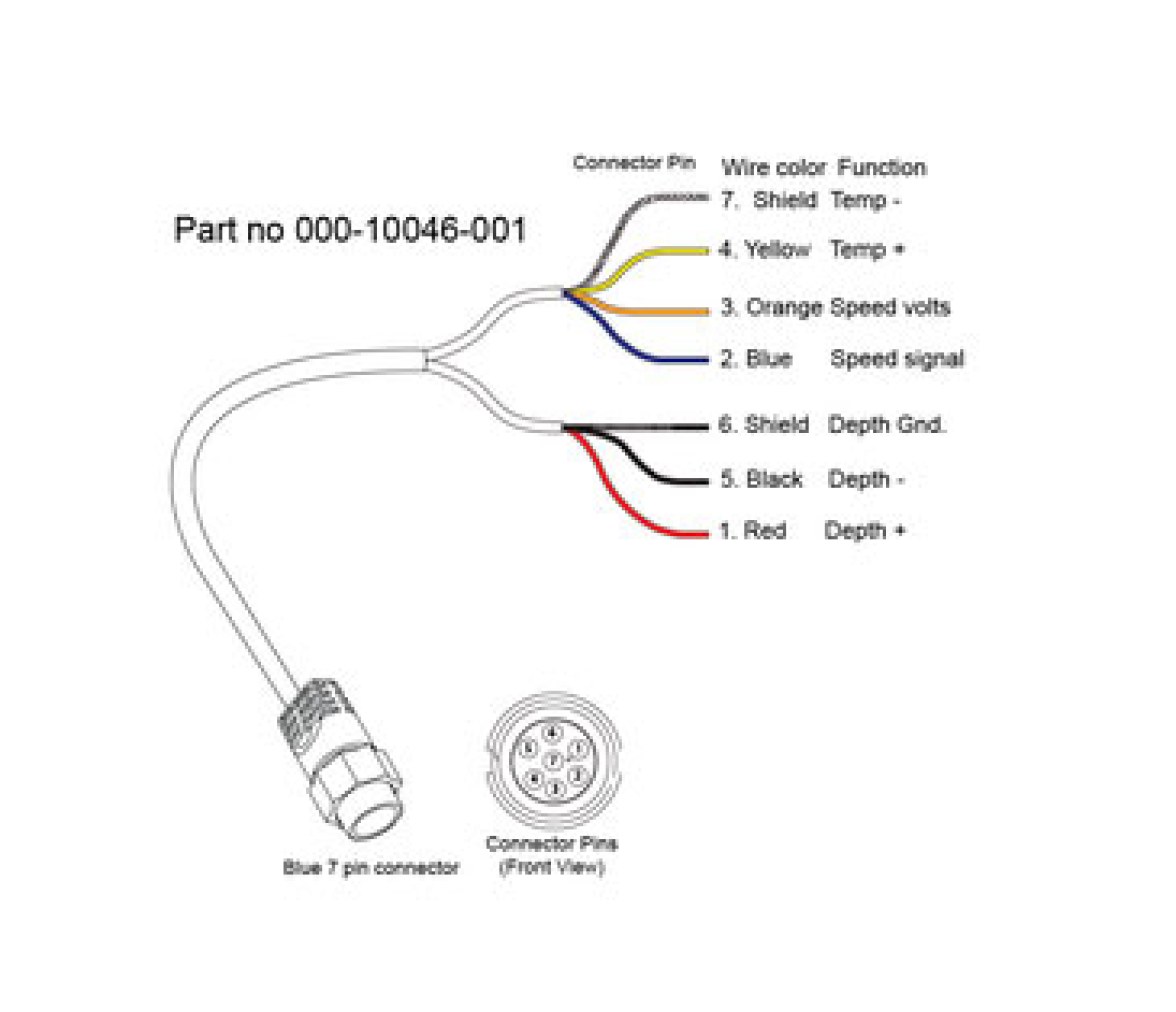 Simrad cable adaptador 7 pines azul a cable pelado