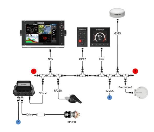 Simrad Controlador de Piloto Automatico Op12