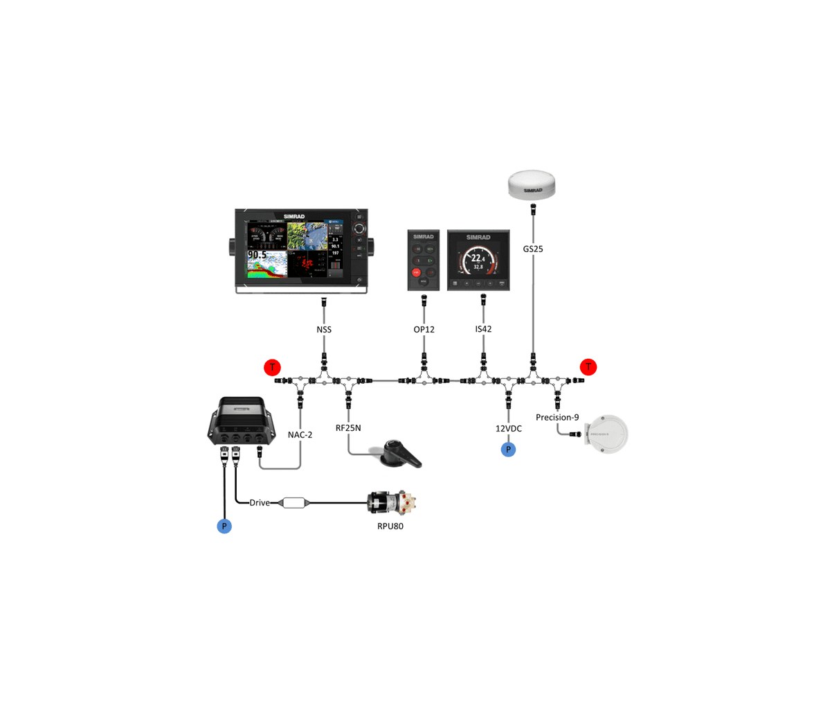 Simrad Control de Piloto Giratorio Ap44