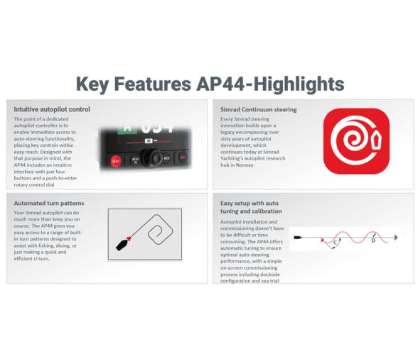 Simrad Control de Piloto Giratorio Ap44