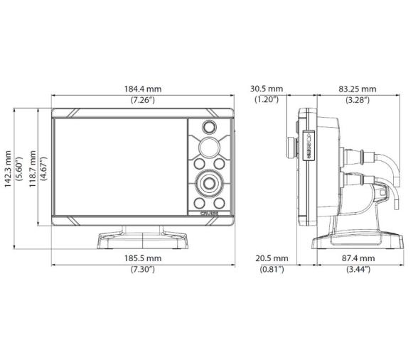 Simrad GPS Plotter Sonda Cruise 5" con Transductor
