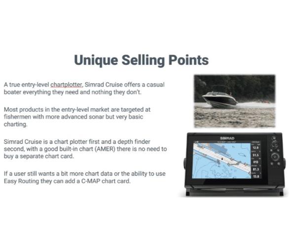 Simrad GPS Plotter Sonda Cruise 7" con Transductor