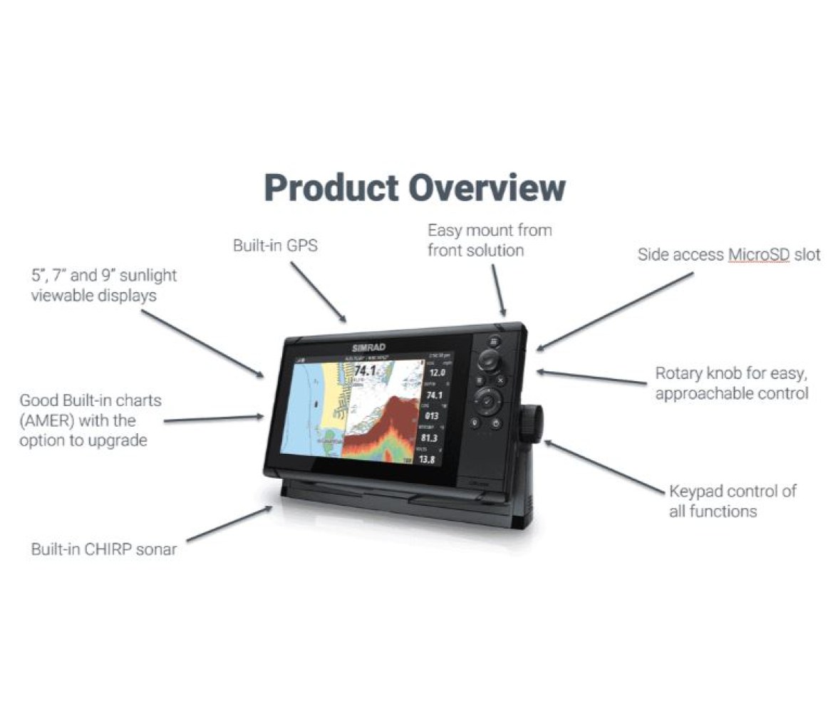 Simrad GPS Plotter Sonda Cruise 7" con Transductor
